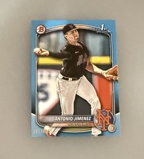 2025 Bowman Draft #BD-56 Antonio Jimenez 1st Prospect Base Skyblue 341/499 BJST