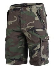 Mil-Tec Marke Deutschland Militär Fallschirmjäger Stil vorgewaschen Wald Camo Shorts