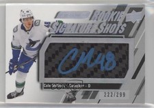 2023-24 Upper Deck Engrained Rookie Signature Shots 222/299 Cole McWard Auto 1q2