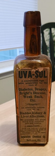 UVA SOL Baltimore MD Amber Bottle With Label