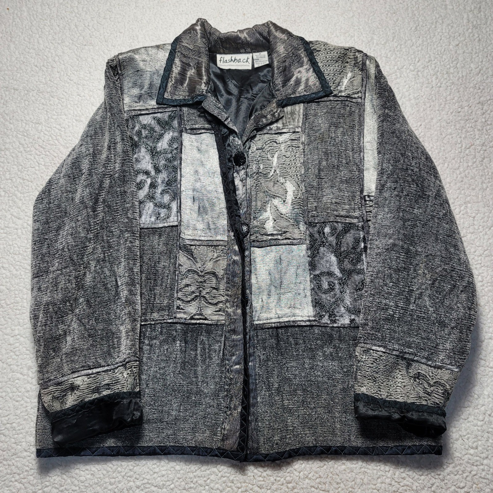 Flashback Vintage Patchwork Jacket Womens Medium … - image 1
