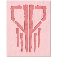 Red Face Logo Wall Art Stencil Reusable Plastic Template - StencilAir