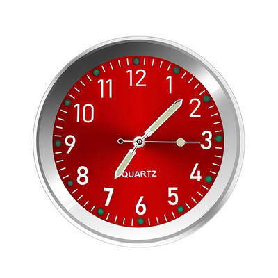 Mini Uhr, Selbstklebende Mini Auto Uhr, Uhr Klein, Kleine für Auto mit Clip und 