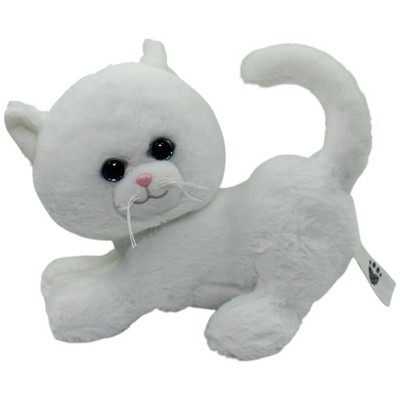 TCC Global Katze Kuscheltier 25 cm Weiß Plüschtier Stofftier gebraucht