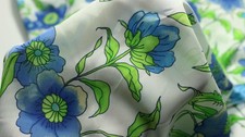Floral Chiffon Fabric - Heavy,Trick Elegant, Soft and Sheer for Dresses, Scarves