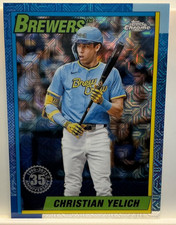 2025 Topps Series 1 - 1990 Topps Chrome Silver Pack Christian Yelich-Brewers