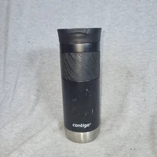 Contigo Byron 2.0 Stainless Steel Travel Mug with SNAPSEAL Lid and Grip in Black