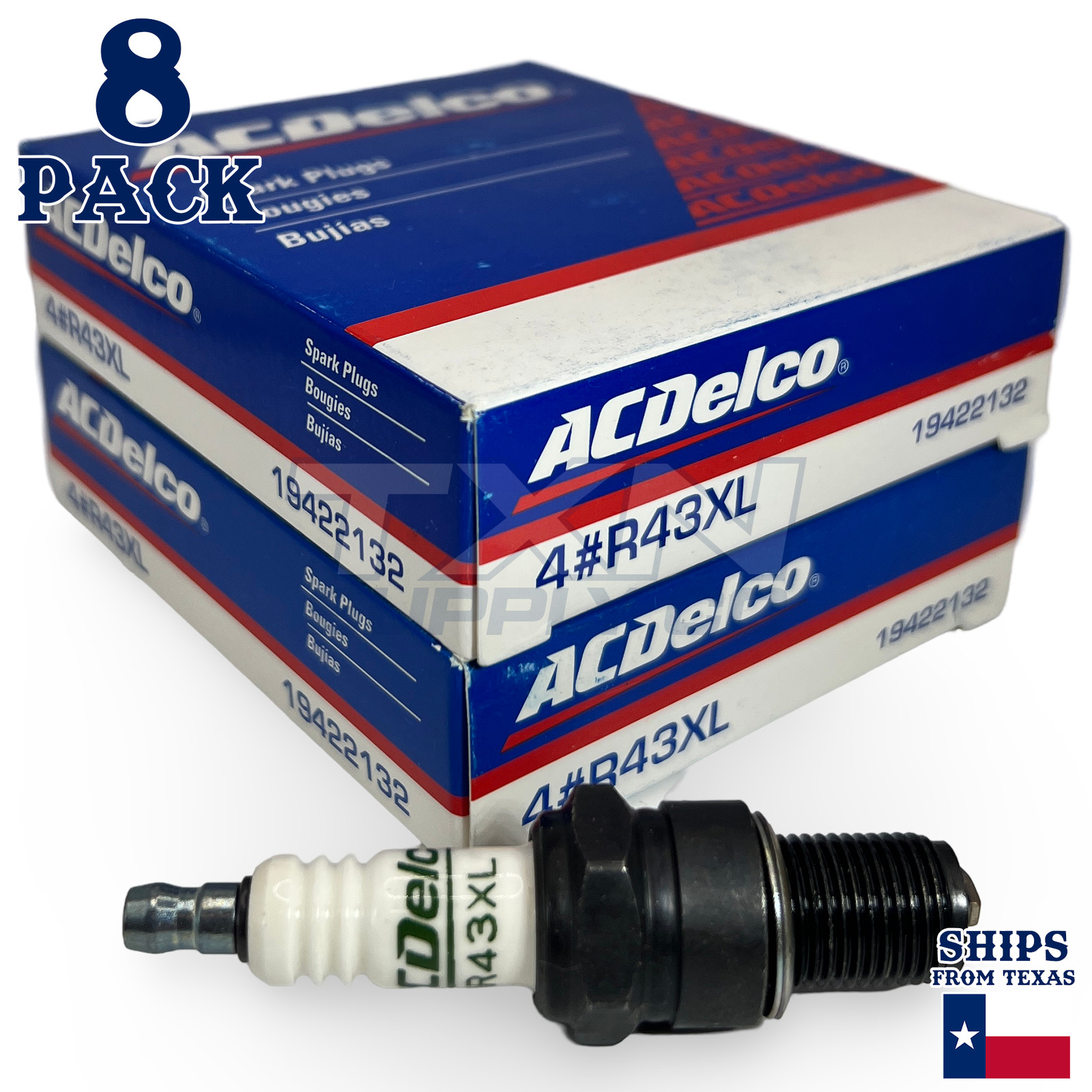 1968 Chevrolet C30 Pickup 6.5L ACDelco Spark Plugs - 8 Pack