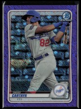 2020 Bowman Chrome #BCP-155 Diego Cartaya Prospects Purple Shimmer