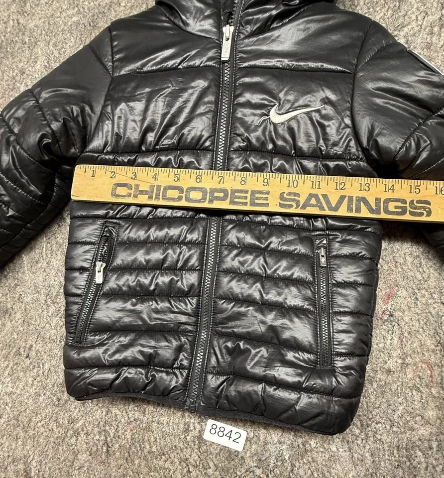 Nike Boys Therma-Fit Down-Filled Puffer Jacket, Black Size Small S - Image 3 of 4