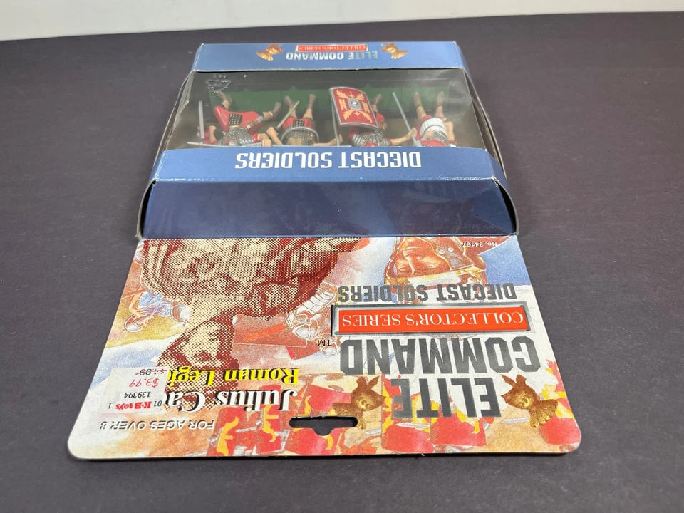 Juego de figuras de soldado fundido a presión Blue Box Elite Command Julio César Roman Legion Foto 4 de 4