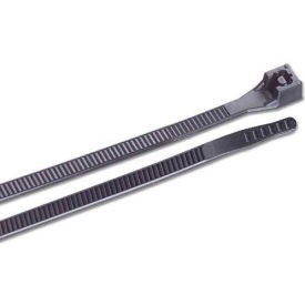 Gardner Bender Schwerlast-Kabelbinder – 10 Stück, 21 Zoll, UV-beständig, Bis 81,6 Kg Zugfestigkeit – Schwarz