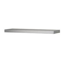 Amore Designs GRD1048SI Wood Shelving Grande Silver Straight Shelf- 48 in.