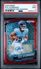 2025 Panini Prizm Football Red Shimmer Elic Ayomanor #321 PSA 9