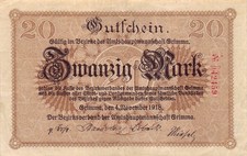 20 Mark - Grimma - Amtshauptmannschaft - 4.11.1918