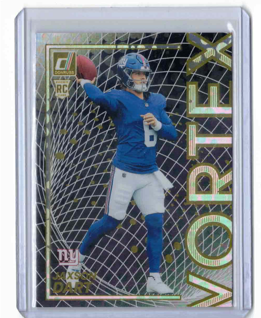 2025 Panini Donruss - Vortex Jaxson Dart #13 (RC) New York Giants Rookie RC