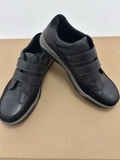 Men's Hush Puppies Fabian Double Fasten Leather Comfy Shoes Uk 9,Eu43,RRP£49,fab