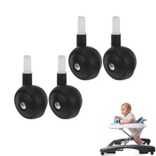 Baby Walker Wheels , 4pcs Baby Stroller Wheels, Plastic Wheel Casters for Bab...