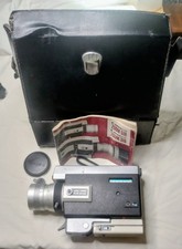 Canon Auto Zoom 518 Super 8 Zoom Reflex Movie Camera Black w/ Case  Manual