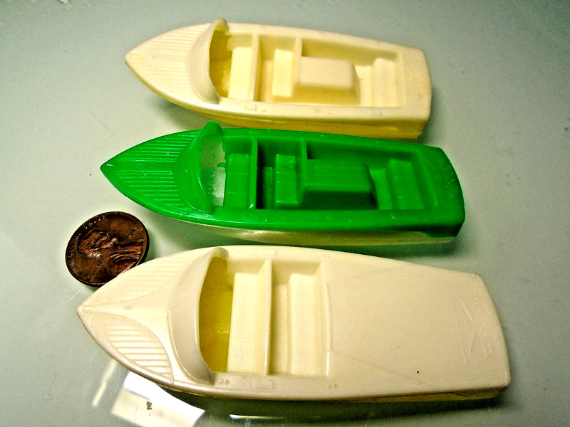 1956 CENTURY Coronado + ARABIAN Speedboat+  F & F Mold Co.- Post Cereal