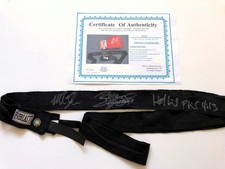 MIKE TYSON + EVANDER HOLYFIELD + MANNY PACQUIAO - Orig. Autograph Bandage + COA