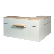 MA100-Set16= Verkaufstisch Matrix Ecke Set 180x180 T60 H90 Ladentisch Tegometall