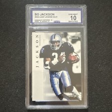 Leaf 2024 Legend Bo Jackson L-01 Raiders CGC Gem Mint 10 NFL Trading Card