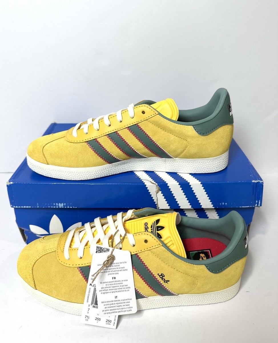 adidas gazelle silver green womens Mens Adidas Gazelle x Bob Marley