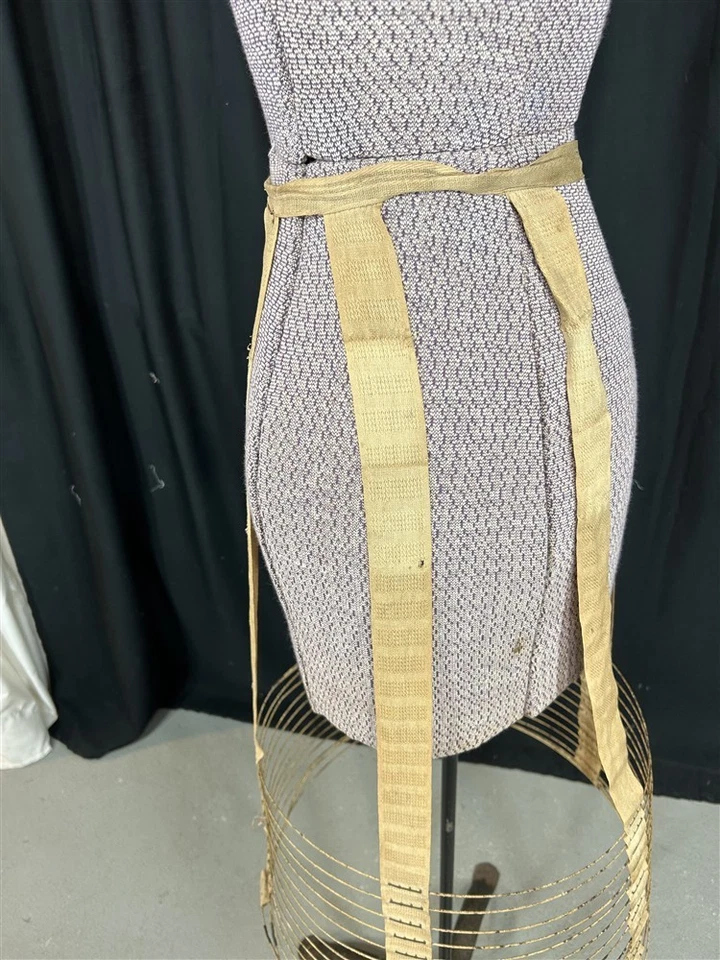 古董环状裙连衣裙钢丝胶带内战时代维多利亚原版 1880  — 第 2/4 张图片