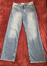 Free People We The Free Tinsley Baggy High Rise Cargo Wide Leg Jeans Sz 28