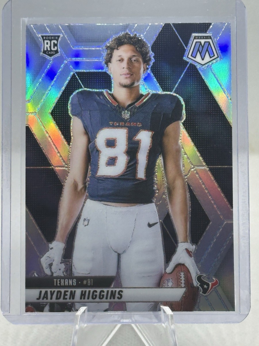 2025 Panini Mosaic Jayden Higgins RC #286 Rookie Variation Silver
