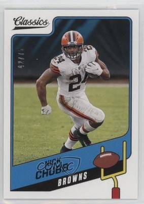 2021 Panini Classics Blue Back 42/75 Nick Chubb #33 0e7k