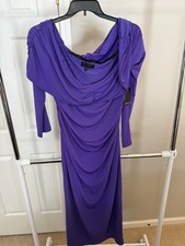 ELOQUII Women’s Size 16 Off Shoulder Maxi Dress Lot of 2 Violet Magenta NWT