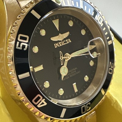 Invicta Pro Diver Gold-tone Black Dial 40 mm Men's Watch 26975