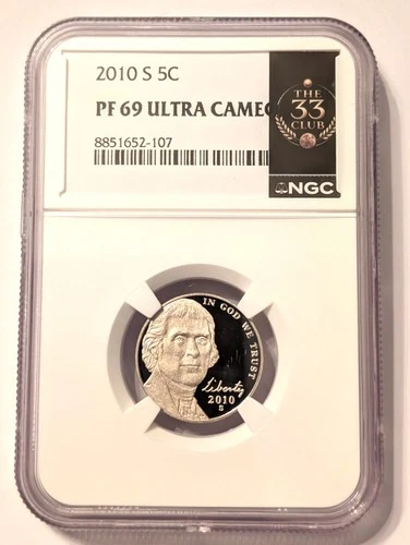 2010-S Jefferson Nickel Proof — photo from another recent sale