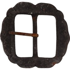 Hippie Abstract Floral Flower Hippy Boho Bohemian 1970s NOS Vintage Belt Buckle