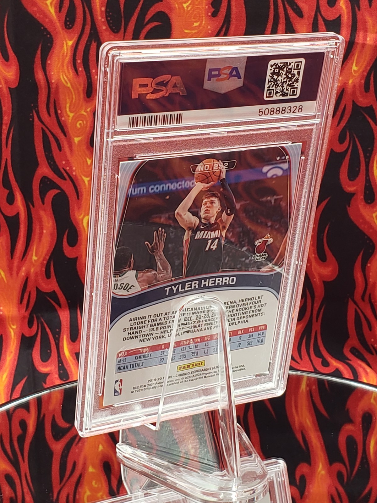 Tyler Herro 2019 Panini Marquee Chronicles 252 Rookie Basketball Card [PSA 10GM] view 20