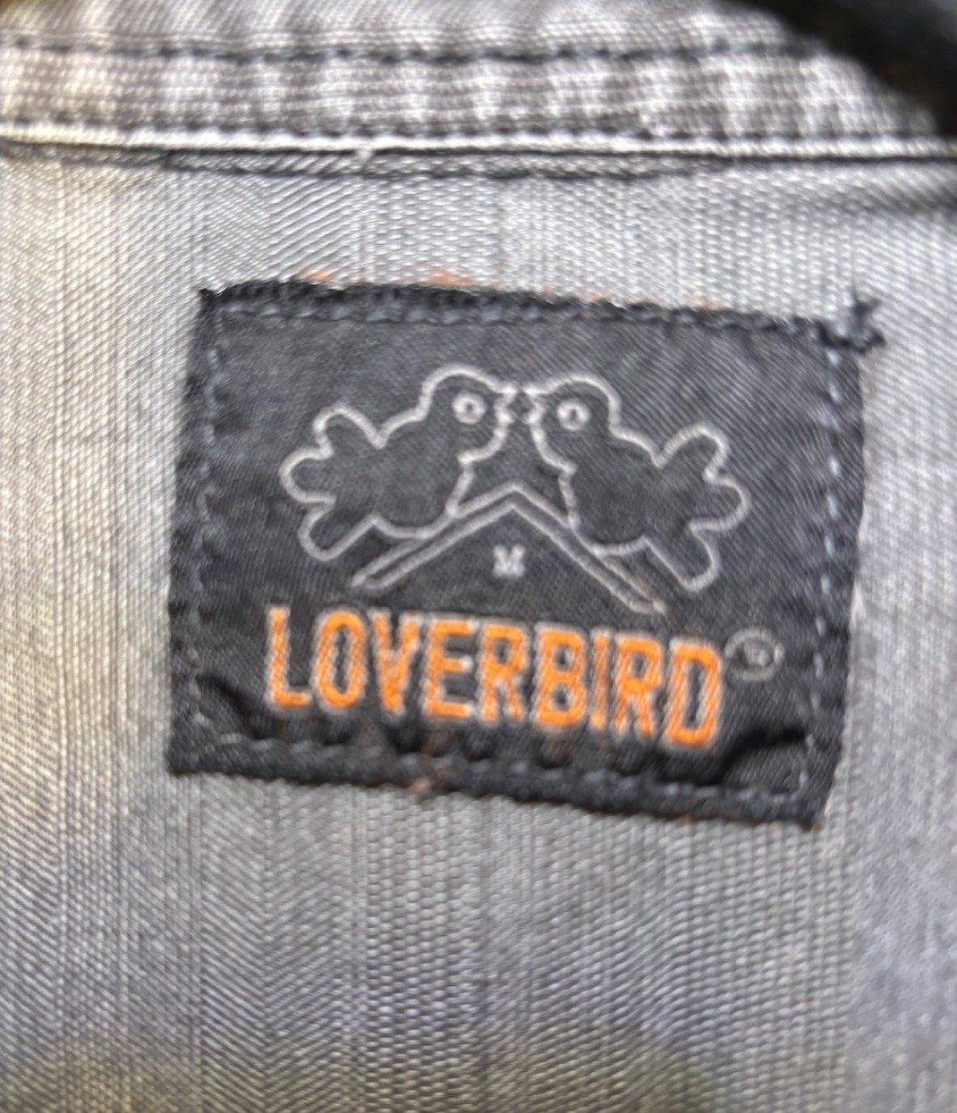 LOVERBIRD Gray Denim Button Front Collared Vest w… - image 23