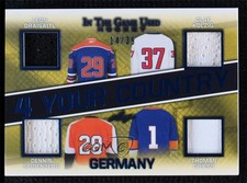 2020 Leaf ITG Used 4 Your Country Relics 14/35 Leon Draisaitl Olaf Kolzig 05bx