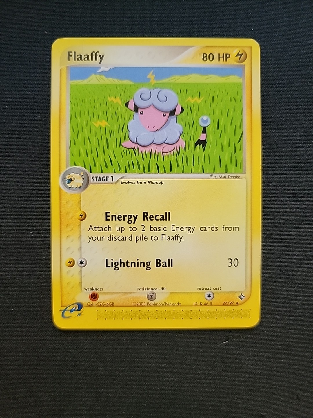 Pokemon Card - Dragon 27/97 - FLAAFFY (uncommon) - NM