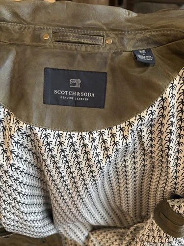 Scotch & Soda Men's Leather Jacket, Amsterdam Couture Exclusive. image 7