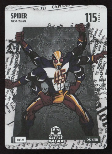 Bo Jackson Battle Arena Alpha #115 Spider Steel Headliners Foil