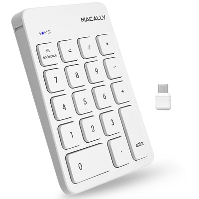 USB C Wireless Number Pad | Numeric Keypad for Mac Macbok iMac | Wireless 10 ...