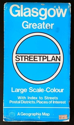 Geographia Large Scale Colour Street Plan: Greater Glasgow.