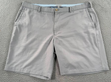 Peter Millar Crown Sport Golf Shorts Men's 40x9 Gray Performance Chinos Salem