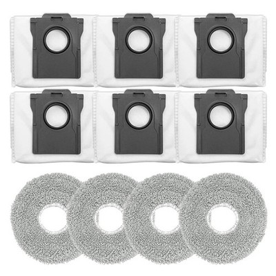 For Cecotec For Conga X70 Robot Vacuum Mop Pads and Dust Bags Replacement Pack