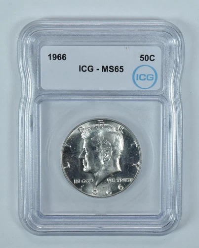1966 Kennedy Half Dollar MS65 ICG *2690