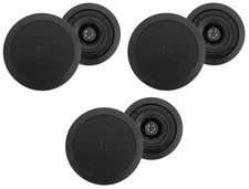  6 Rockville HC55 5.25" 300 Watt Black In-Ceiling Home Theater Speakers 8 Ohm