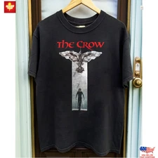 The Crow Movie Unisex T-Shirt Black Cotton Graphic Tee Classic Film Fan Merch