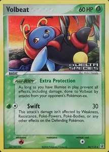 Volbeat - 56/113 - Pokemon Delta Species Reverse Holo Rare NM